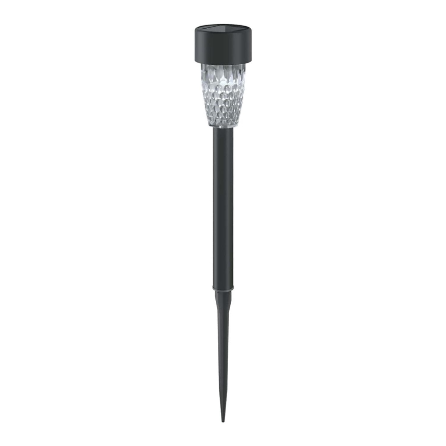 Aigostar - LED-aurinkolamppu LED/0,006W/1,2V 29,7 cm musta 6500K IP44