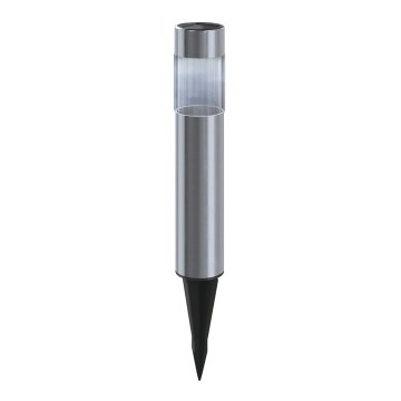 Aigostar - LED-aurinkolamppu LED/0,006W/1,2V 31,5 cm mattakromi 6500K IP44