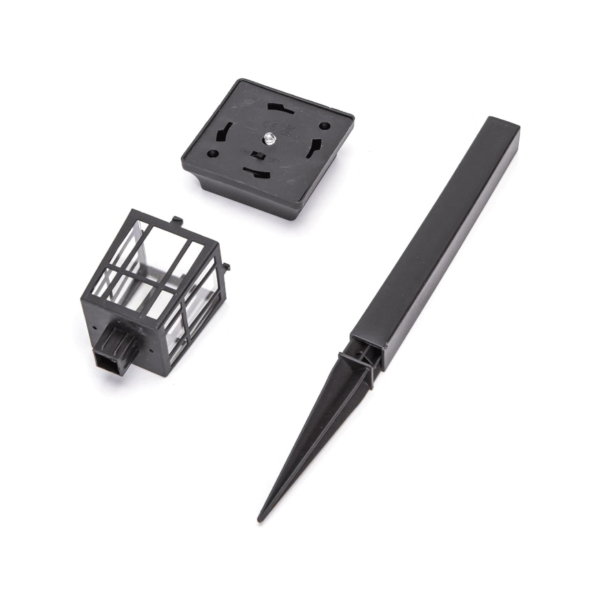 Aigostar - LED-aurinkolamppu LED/0,006W/1,2V 32 cm musta 6500K IP44