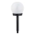 Aigostar - LED-aurinkolamppu LED/0,006W/1,2V 33cm 40 mAh musta 6500K IP44