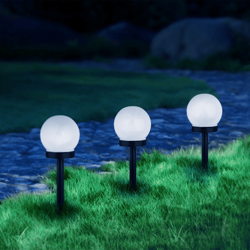 Aigostar - LED-aurinkolamppu LED/0,006W/1,2V 33cm musta 6500K IP44