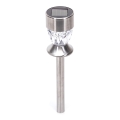 Aigostar - LED-aurinkolamppu LED/0,006W/1,2V 35,5cm mattakromi 100 mAh 3000K IP44