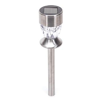 Aigostar - LED-aurinkolamppu LED/0,006W/1,2V 35,5cm mattakromi 3000K IP44