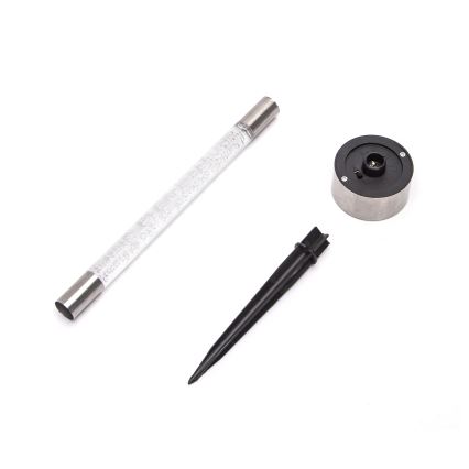 Aigostar - LED-aurinkolamppu LED/0,006W/1,2V 36,7cm mattakromi 2700K 40 mAh IP44