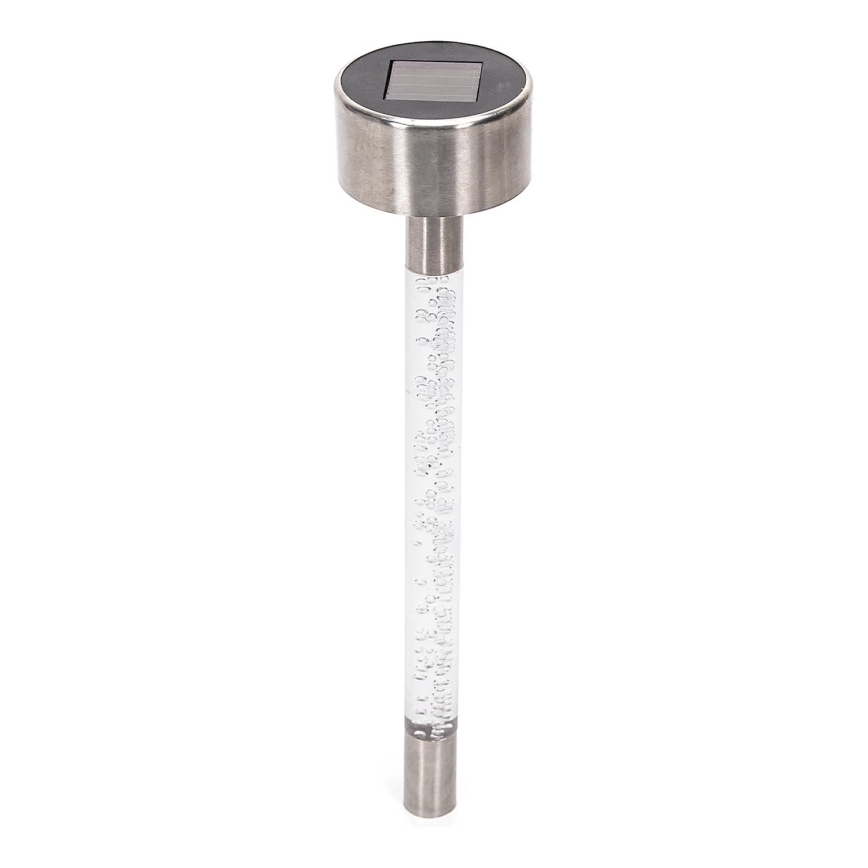 Aigostar - LED-aurinkolamppu LED/0,006W/1,2V 36,7cm mattakromi 2700K 40 mAh IP44