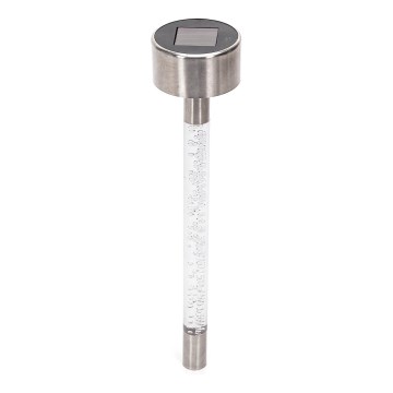 Aigostar - LED-aurinkolamppu LED/0,006W/1,2V 36,7cm mattakromi 6500K IP44
