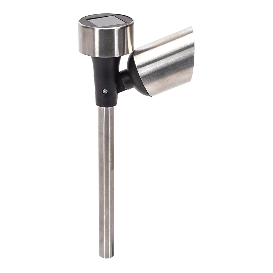 Aigostar - LED-aurinkolamppu LED/0,006W/1,2V 37,5cm mattakromi 40 mAh 6500K IP44