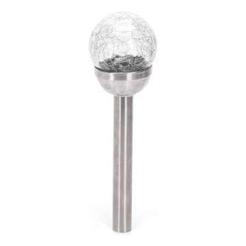 Aigostar - LED-aurinkolamppu LED/0,006W/1,2V 37,8cm mattakromi 2700K IP44