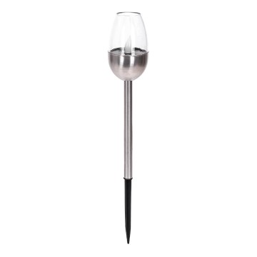 Aigostar - LED-aurinkolamppu LED/0,006W/1,2V 38,2cm mattakromi 2700K IP44