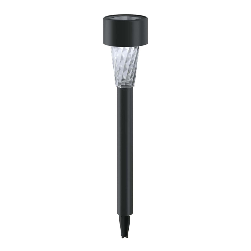 Aigostar - LED-aurinkolamppu LED/0,006W/1,2V 40 mAh 29,5 cm musta 6500K IP44