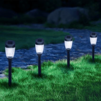 Aigostar - LED-aurinkolamppu LED/0,006W/1,2V 40mAh 6500K IP44 tähti