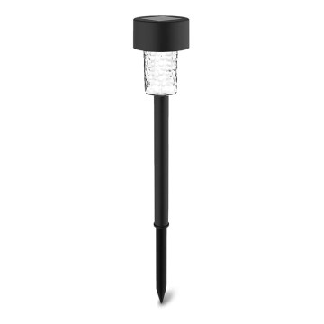 Aigostar - LED-aurinkolamppu LED/0,06W/2V 32,7 cm 6500K IP44 musta