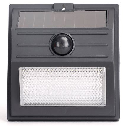 Aigostar - LED Aurinkopaneelivalaisin liiketunnistimella LED/3,7V 6500K 500 mAh IP65 musta