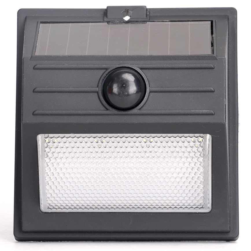 Aigostar - LED Aurinkopaneelivalaisin liiketunnistimella LED/3,7V 6500K 500 mAh IP65 musta