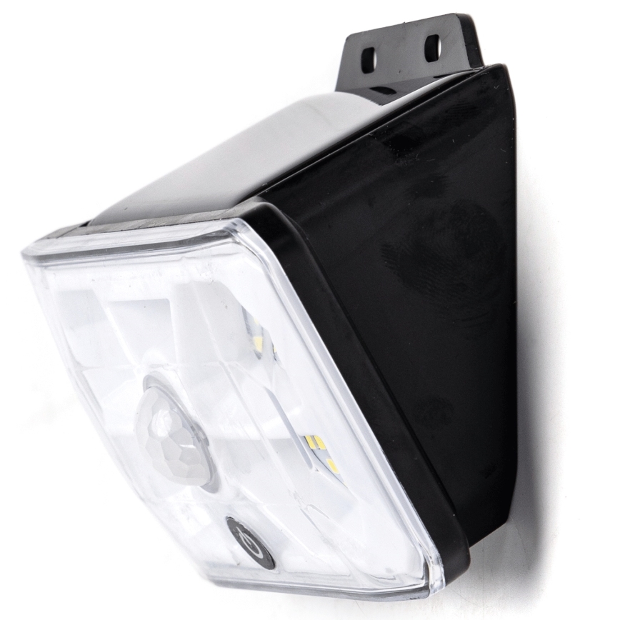 Aigostar - LED-aurinkovalaisin tunnistimella LED/3,7V 6500K 500 mAh IP65 musta