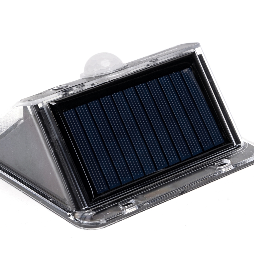 Aigostar - LED-aurinkovalaisin tunnistimella LED/3,7V 6500K 1200 mAh IP65 musta