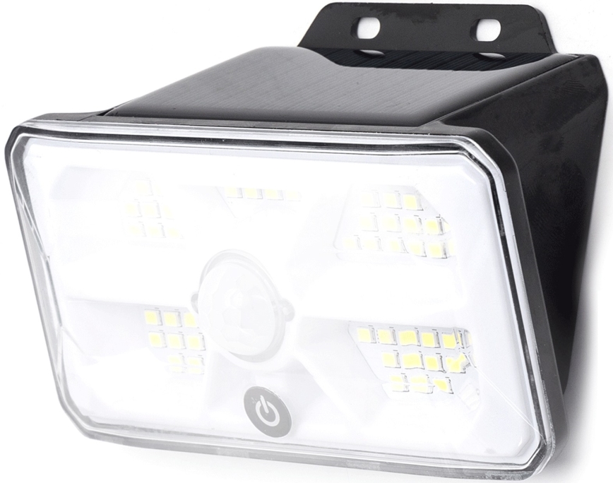 Aigostar - LED-aurinkovalaisin tunnistimella LED/3,7V 6500K 500 mAh IP65 musta