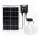 Aigostar - LED-aurinkovalaistus 2xLED/35W/12V 6000 mAh 6500K halkaisija 16,8 cm + kauko-ohjaus