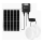 Aigostar - LED-aurinkovalaistus 2xLED/70W/12V 12000 mAh 6500K halkaisija 20,5 cm + kauko-ohjaus