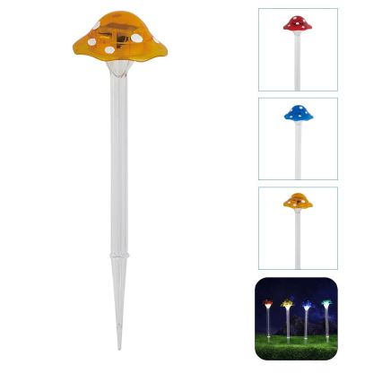 Aigostar - LED-aurinkovalaistus LED/0,006W/1,2V 100 mAh 2700K IP44 keltainen