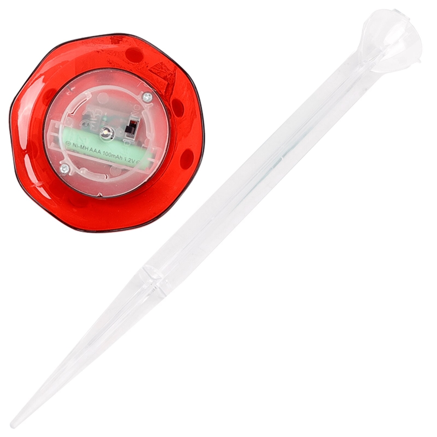 Aigostar - LED-aurinkovalaistus LED/0,006W/1,2V 100 mAh 2700K IP44 punainen