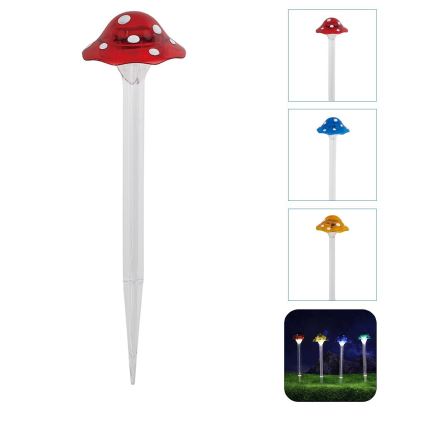 Aigostar - LED-aurinkovalaistus LED/0,006W/1,2V 100 mAh 2700K IP44 punainen