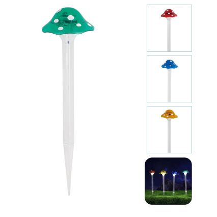 Aigostar - LED-aurinkovalaistus LED/0,006W/1,2V 100 mAh 2700K IP44 vihreä