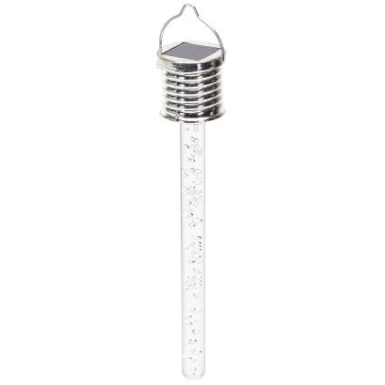 Aigostar - LED-aurinkovalaistus LED/0,006W/1,2V kromi 2700K IP44 40 mAh