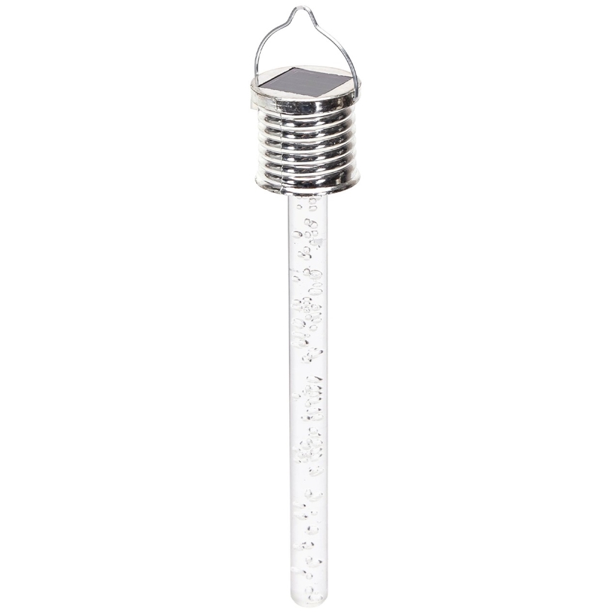 Aigostar - LED-aurinkovalaistus LED/0,006W/1,2V kromi 2700K IP44 40 mAh