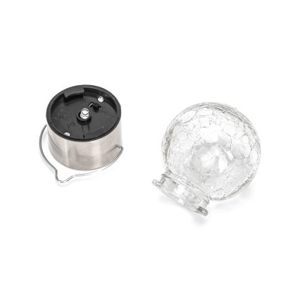 Aigostar - LED-aurinkovalaistus LED/0,006W/1,2V mattakromi 6500K IP44