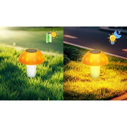 Aigostar - LED-aurinkovalaistus LED/0,024W/1,2V 200 mAh 2700K IP44 tatti