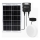 Aigostar - LED-aurinkovalaistus LED/70W/12V 6000 mAh 6500K halkaisija 20,5 cm + kauko-ohjaus