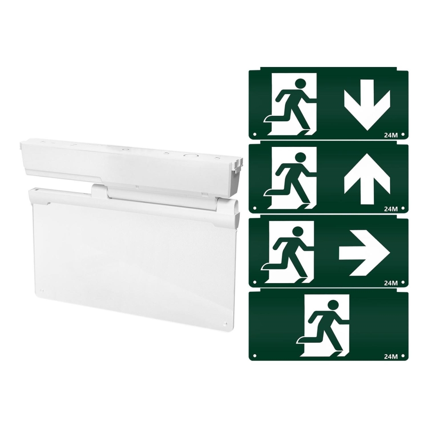 Aigostar - LED-hätävalo EMERGENCY EXIT LED/3,6W/230V 6500K 500mAh
