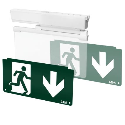 Aigostar - LED-hätävalo EMERGENCY EXIT LED/3,6W/230V 6500K 500mAh