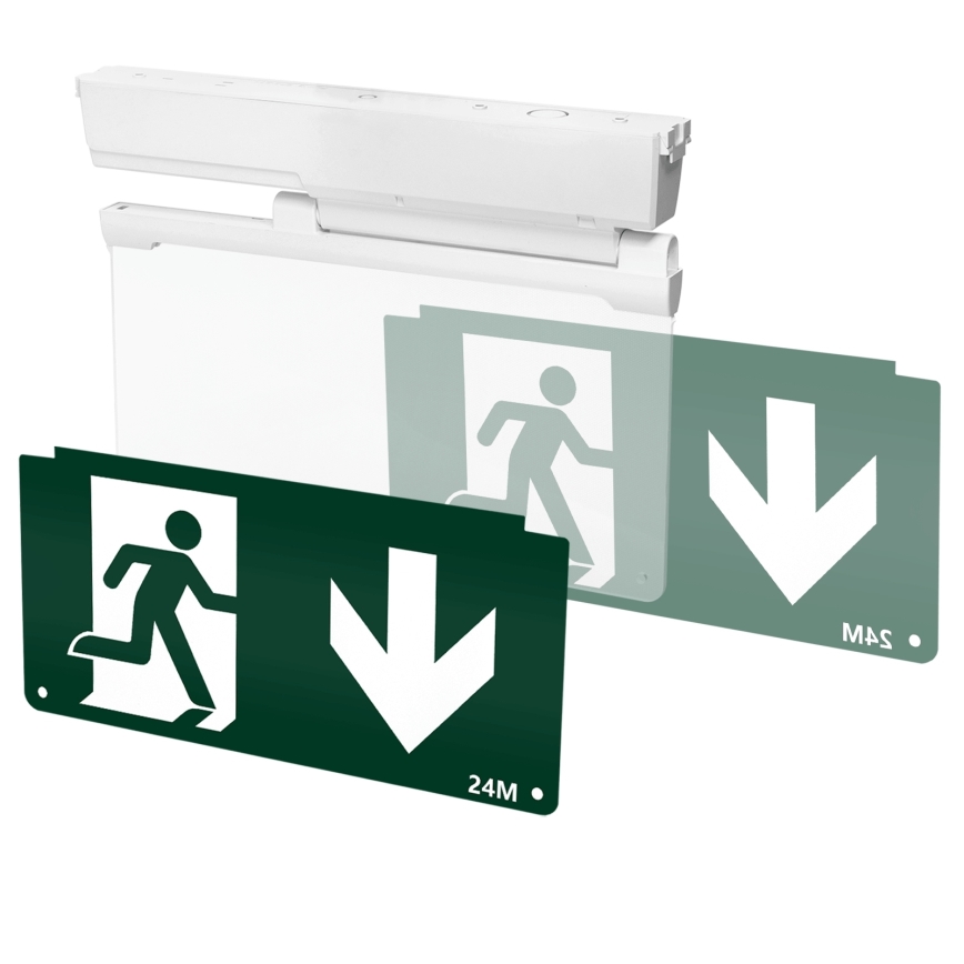 Aigostar - LED-hätävalo EMERGENCY EXIT LED/3,6W/230V 6500K 500mAh