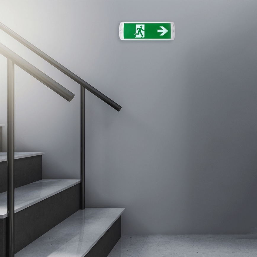 Aigostar - LED-hätävalo EMERGENCY EXIT LED/4W/230V IP65 6500K 600mAh