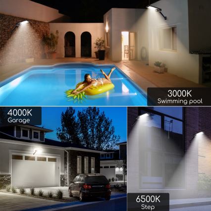Aigostar - LED Himmennettävä aurinko lamppu anturilla LED/2,3W/5,5V IP65 1800 mAh + kauko-ohjaus