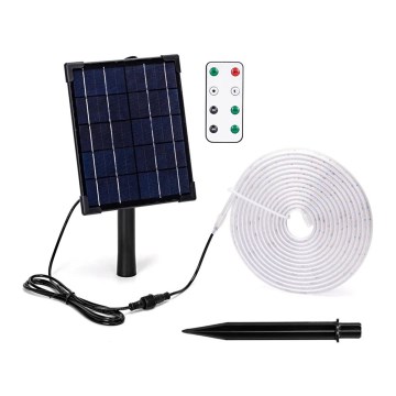 Aigostar - LED Himmennettävä aurinko nauha LED/5W/3,2V 5 m 2700K IP65 + kauko-ohjaus