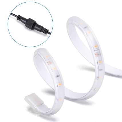Aigostar - LED Himmennettävä aurinko nauha LED/5W/3,2V 5 m 2700K IP65 + kauko-ohjaus