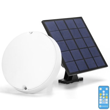 Aigostar - LED Himmennettävä aurinkokenno kattovalo LED/3,2V 3000K/4000K/6500K IP65 + kauko-ohjaus