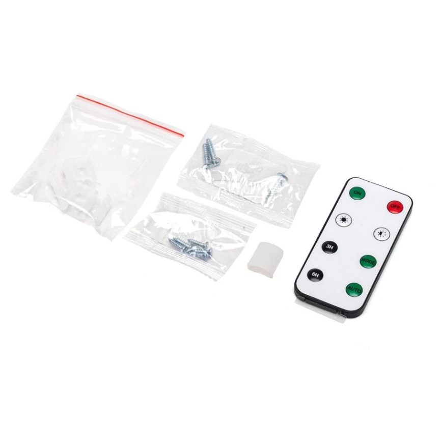 Aigostar - LED Himmennettävä aurinkokenno valonauha LED/1,6W/3,2V 3 m 1600 mAh 6500K IP65 + kauko-ohjaus