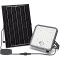 Aigostar - LED Himmennettävä aurinkokenno valonheitin anturilla LED/120W/3,4V 6500K IP66 + kauko-ohjaus