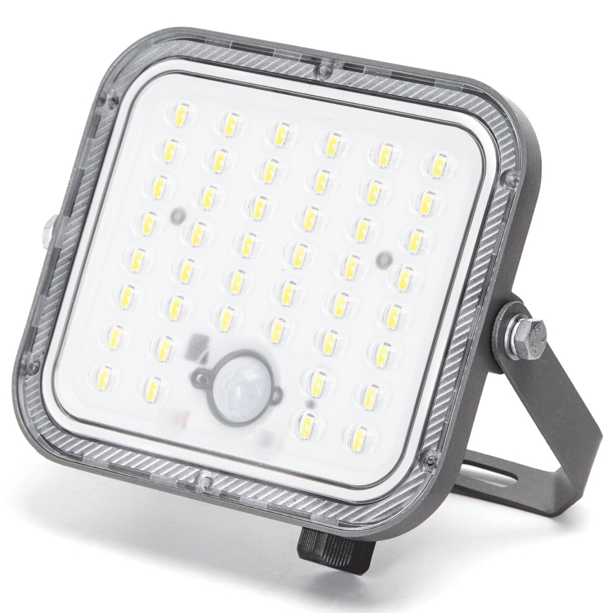 Aigostar - LED Himmennettävä aurinkokenno valonheitin anturilla LED/80W/3,4V 6500K IP66 + kauko-ohjaus