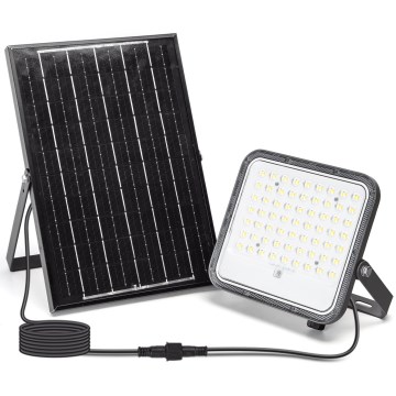Aigostar - LED Himmennettävä aurinkokenno valonheitin LED/100W/3,4V 3000/4000/6500K IP66 + kauko-ohjaus