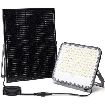 Aigostar - LED Himmennettävä aurinkokenno valonheitin LED/200W/3,4V 3000/4000/6500K IP66 + kauko-ohjaus