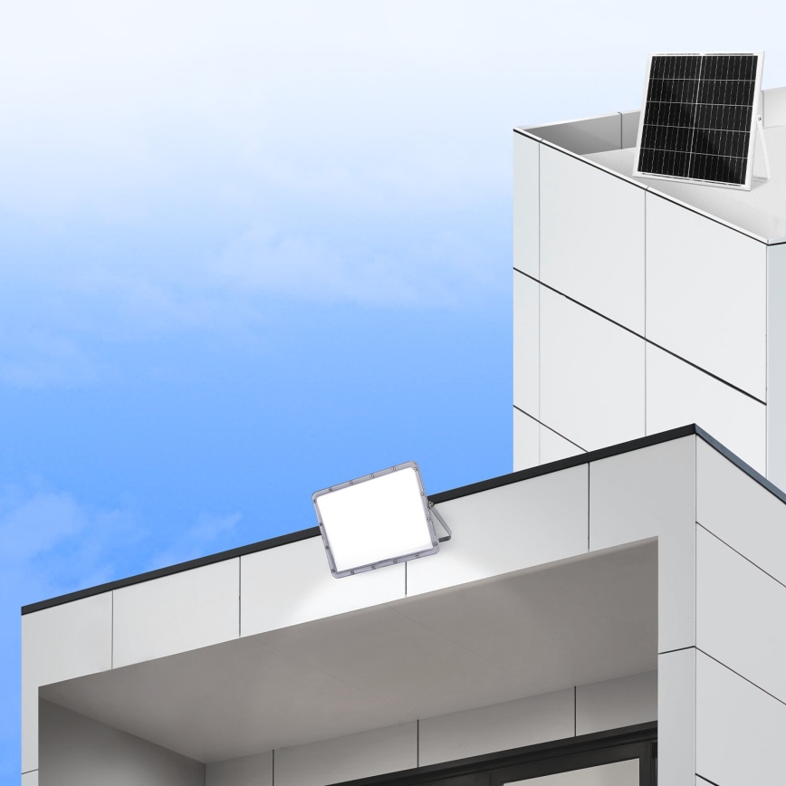 Aigostar - LED Himmennettävä aurinkokenno valonheitin LED/200W/3,4V IP65 + kauko-ohjaus