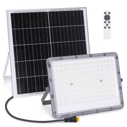 Aigostar - LED Himmennettävä aurinkokenno valonheitin LED/200W/3,4V IP65 + kauko-ohjaus