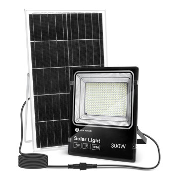 Aigostar - LED Himmennettävä aurinkokenno valonheitin LED/300W/3,2V IP66 + kauko-ohjaus
