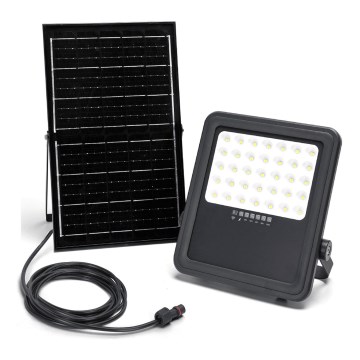 Aigostar - LED Himmennettävä aurinkokenno valonheitin LED/300W/3,4V IP65 + kauko-ohjaus