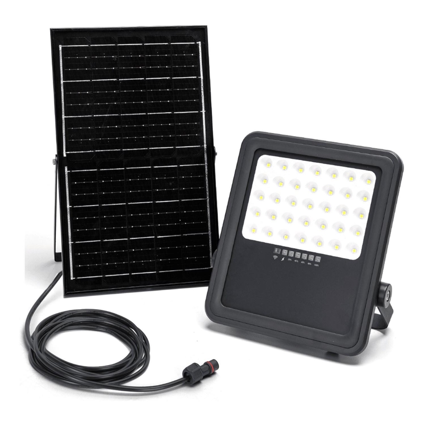 Aigostar - LED Himmennettävä aurinkokenno valonheitin LED/300W/3,4V IP65 + kauko-ohjaus
